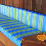 Striped Bench Cushions